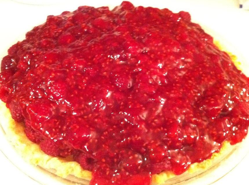 Raspberry Glaze Pie